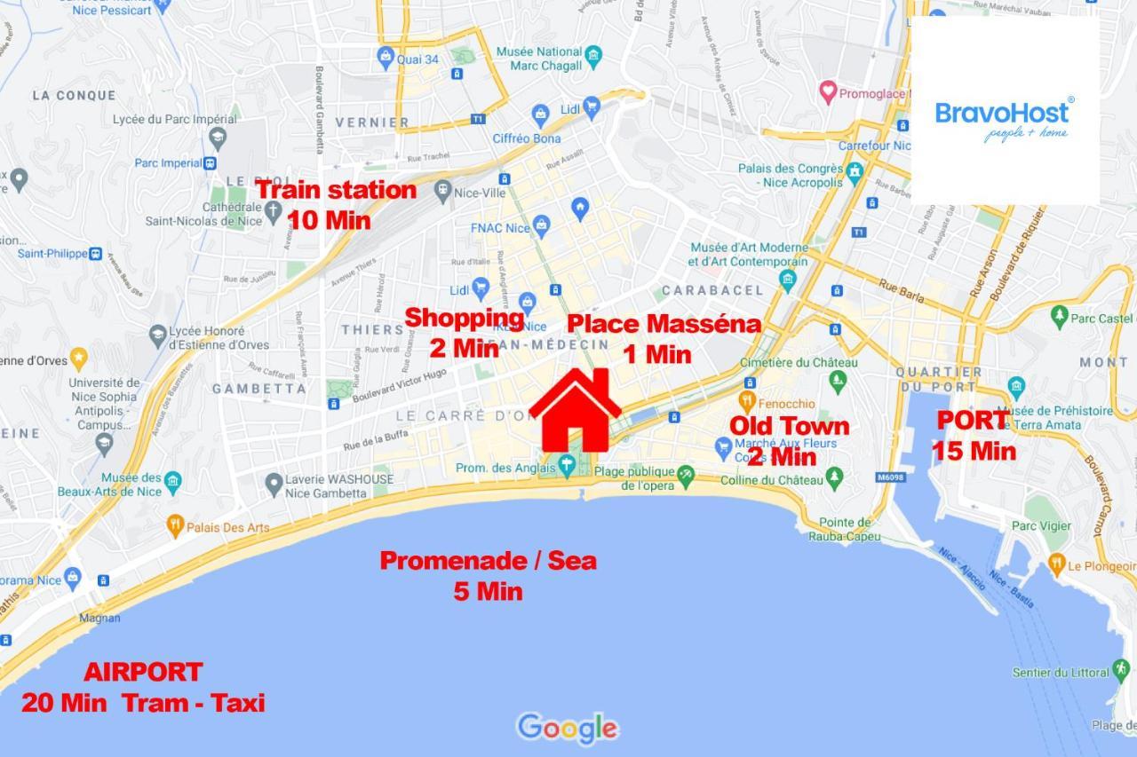 Gioffredo Massena 4 Pers Ac Wi-Fi Apartamento Nice Exterior foto